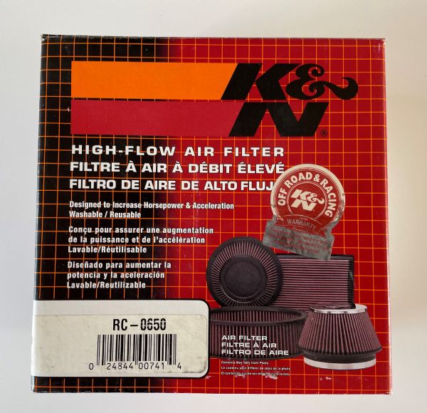 K&N luftfilter Flere modeller